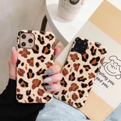 Fashion Shinny Leopard Print Phone Cases Iphone..