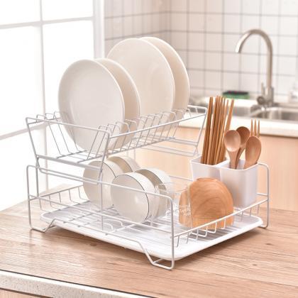 Kitchen Drain Rack Wire Dish Drying Rack Cutlery..