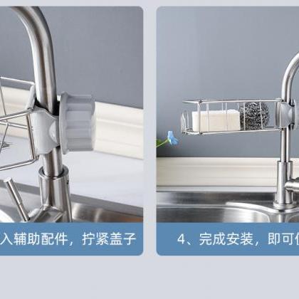 Stainless steel faucet rack hanging..