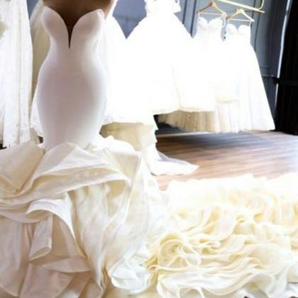 Mermaid Wedding Dresses, Simple Wedding Dresses,..