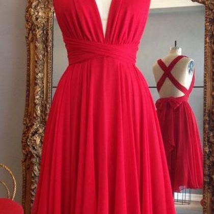 Red Bridesmaid Dresses, Short Bridesmaid Dresses,..