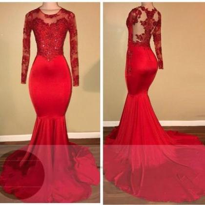 Red Prom Dresses, Mermaid Prom Dresses, Prom..