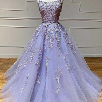Lavender Prom Dresses, Vestidos De Gala, Lace..