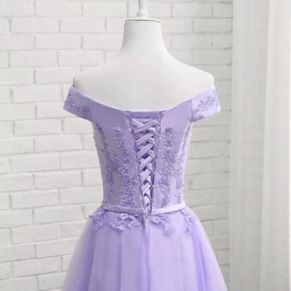 Cocktail Party Dresses, Purple Prom Dresses, Lace..