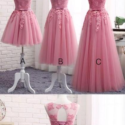 Simple Prom Dresses, Dusty Pink Prom Dresses, Robe..