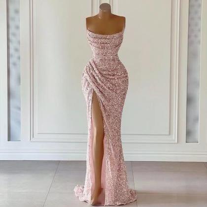 Vestidos De Mujer Elegantes Para Fiesta 2024, Pink..