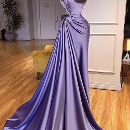 Abendkleider, Purple Evening Dresses, Beaded..