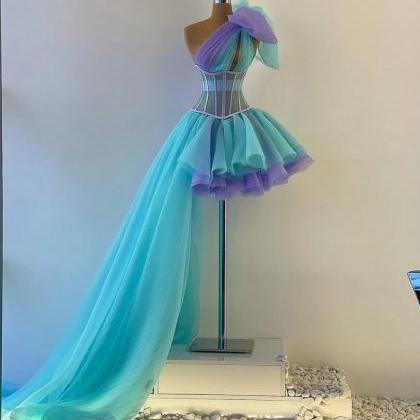 One Shoulder Prom Dresses, Sexy Party Dresses,..