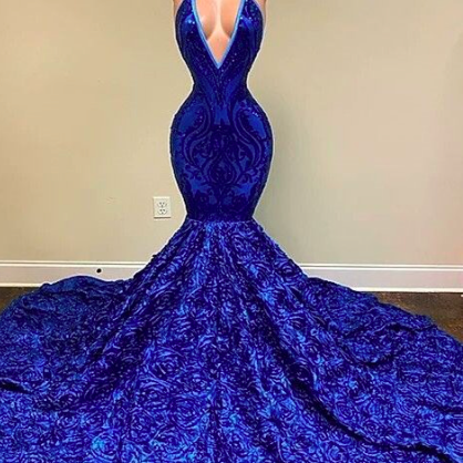 Royal Blue Evening Dresses, Vestidos De Fiesta,..