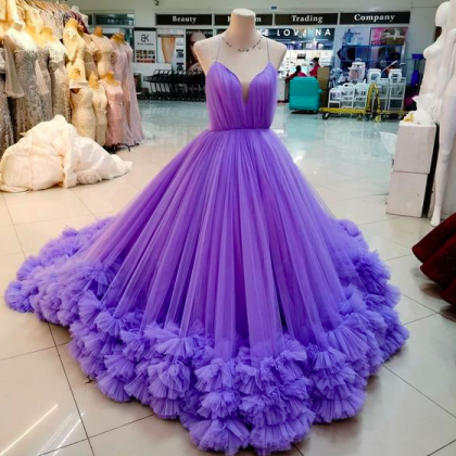 Prom Ball Gown, Purple Prom Dresses, Vestidos De..