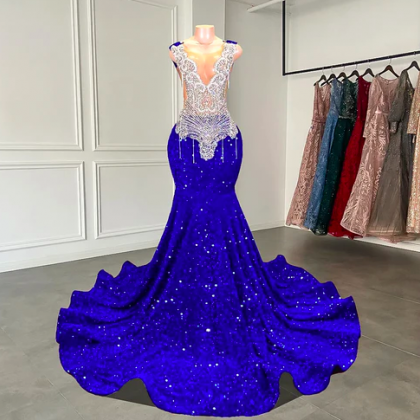 Royal Blue Prom Dresses, Vestidos De Gala, Luxury..