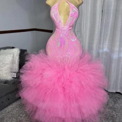 Tulle Prom Dresses, Pink Prom Dress, Vestidos De..
