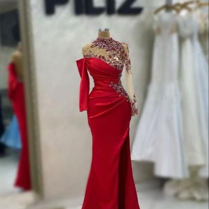 Red Prom Dresses, Beaded Prom Dresses,..