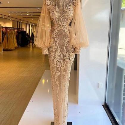 Lace Applique Prom Dresses, Vestidos De Noche,..