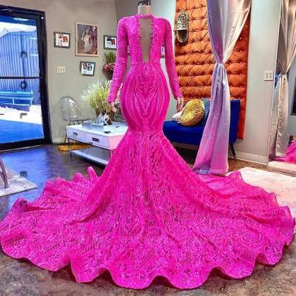 Sparkly Prom Dresses, Pink Prom Dresses, Modest..