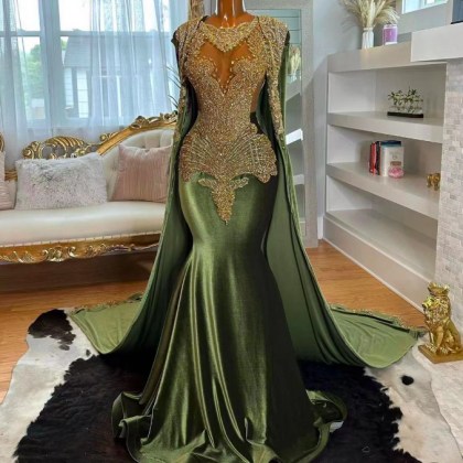 Luxury Prom Dresses, Muslim Prom Dresses, Diamonds..