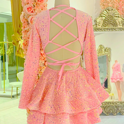 Pink Sparkly Prom Dresses, Vestidos De Gala,..