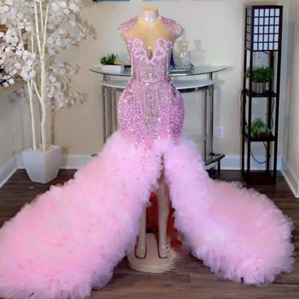 Diamonds Luxury Prom Dresses, Custom Prom Dresses..