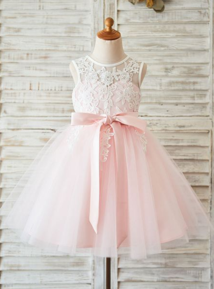 Pink Flower Girl Dresses, Kids Prom Dresses, Lace Flower Girl Dresses, Baby Girl Dresses, Birthday Party Dresses, Pageant Little Girl Dresses