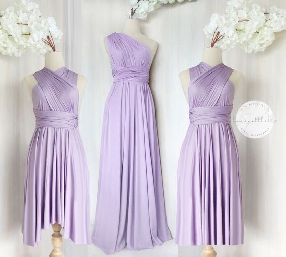 Custom Length Bridesmaid Dresses, Infinite Bridesmaid Dresses, Purple Bridesmaid Dresses, Lilac Bridesmaid Dresses, Bridesmaid Dresses For