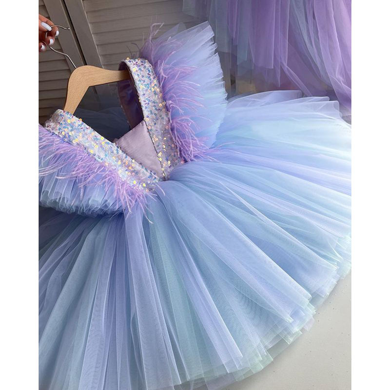 Colorful Baby Girl Party Dresses, Sparkly Kids Prom Dresses, Toddle Little Girl Dresses, Pageant Little Girl Dresses, Tulle Flower Girl Dress,