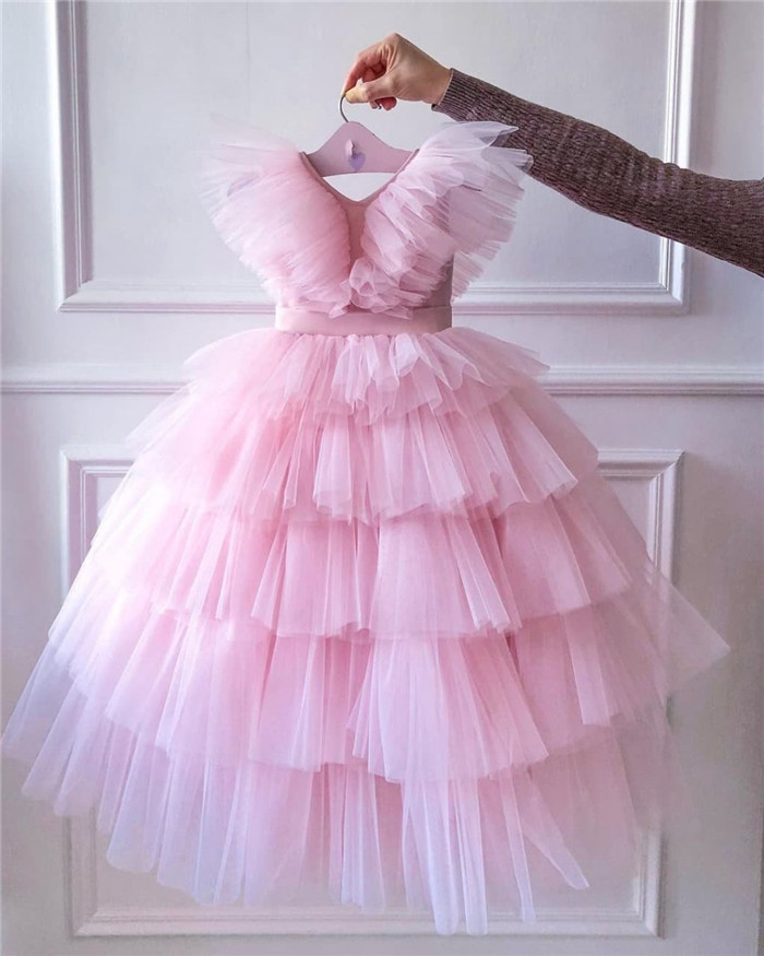 Pink Tutu Dress For Baby Girl, Baby Girl Birthday Party Dresses, Flower Girl Dresses For Weddings, Flower Girl Dress, Kids Prom Dresses