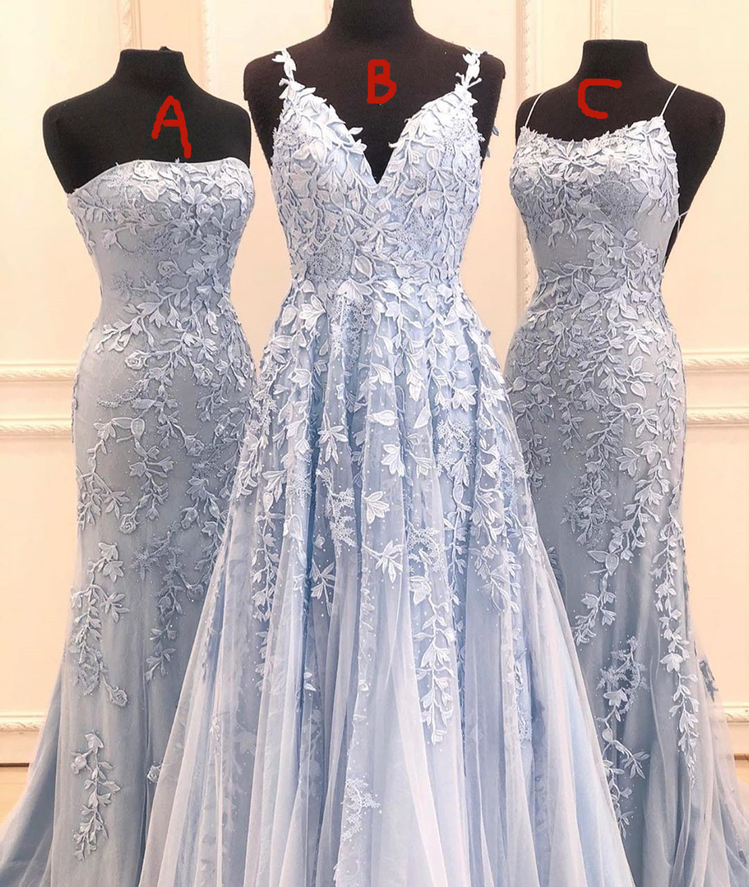 Blue Lace Prom Dresses, Senior Formal Dresses, Evening Dresses Long Luxury 2024, Lace Applique Prom Dresses, 2025 Prom Dresses, Prom Dresses For