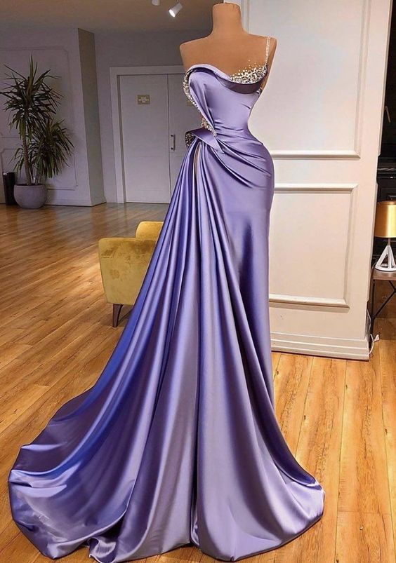 Abendkleider, Purple Evening Dresses, Beaded Evening Dresses, Elegant Evening Dresses, Sexy Formal Party Dresses, Robe De Soirée Femme, Vestidos