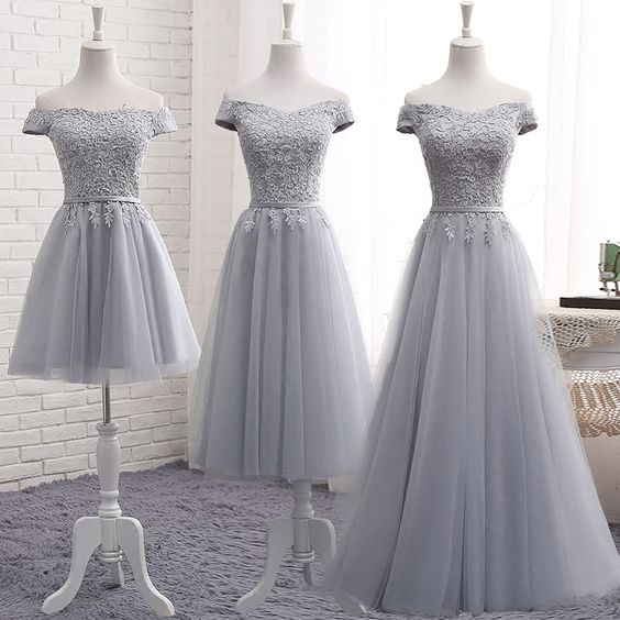 Elegant Dresses For Wedding Party, Bridesmaid Dresses For Weddings, Gray Bridesmaid Dress, Lace Bridesmaid Dresses, Bridesmaid Dresses 2022, 2023