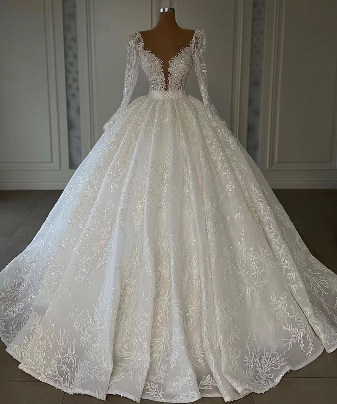 Long Sleeve Wedding Dress, Wedding Dresses For Women, Robe De Mariage, Lace Applique Wedding Dress, Boho Wedding Dress, Wedding Dresses For