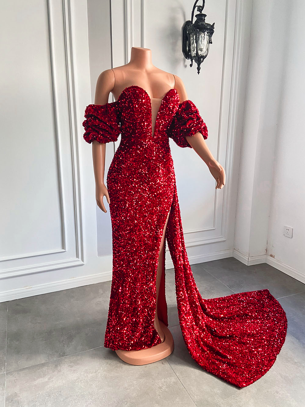 Vestidos de Fiesta, Burgundy Prom Dresses, Sparkly Sequins Prom Dresses, Off The Shoulder Prom Dresses, Formal Wear, Elegant Prom Dresses,