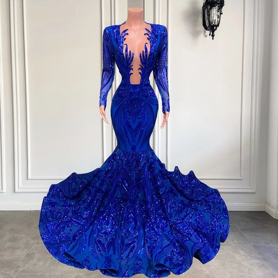 Fashion Dresses For Women Party Wedding Evening, Royal Blue Prom Dresses, Sparkly Sequin Prom Dress, Evening Dresses, 2023 Prom Dresses, Prom