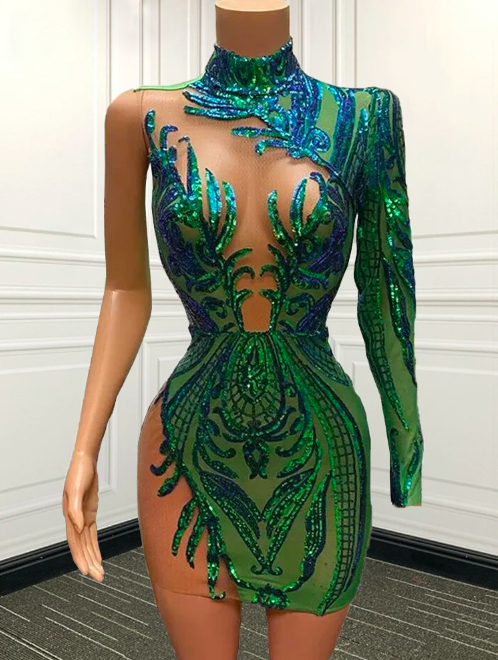 open lace back dress Green Satin Short Sweeetheart Off Shoulder Homecoming Dress, Green Sho –  Cutedressy main image 0