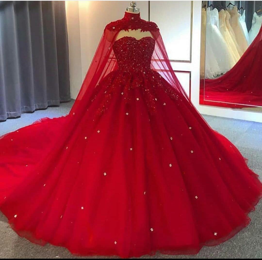 Red Prom Ball Gown, Robes De Bal, Princess Prom Dresses, Lace Applique Prom Dresses, Sweet 16 Ball Gown, Quinceanera Dresses, Beaded Luxury Prom