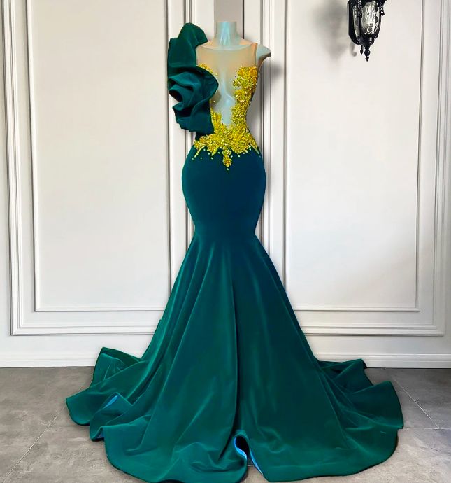 Emerald Green Prom Dresses, 2024 Prom Dresses For Black Girls, Fashion Birthday Party Dresses, Lace Applique Prom Dresses 2025, Beaded Evening