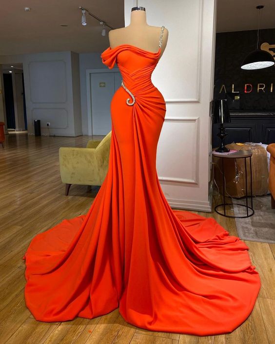 Elegant Prom Dresses, Vestidos De Fiesta, Pleated Prom Dresses, Coral Prom Dresses, Abendkleider 2024, Simple Evening Dress, Formal Wear 2025,