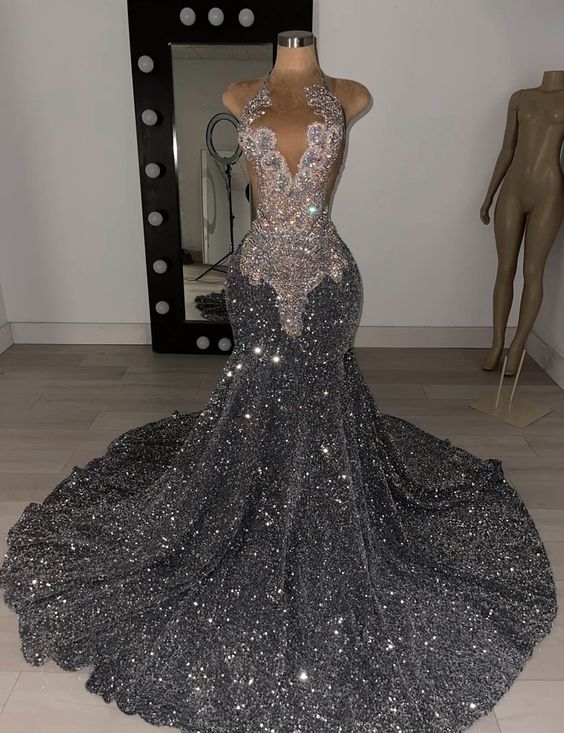 Custom Prom Dresses 2024, Luxury Prom Dresses, Formal Gown Women Evening, Elegant Prom Dresses, Rhinestone Embellished Prom Gown, Sparkly Evening