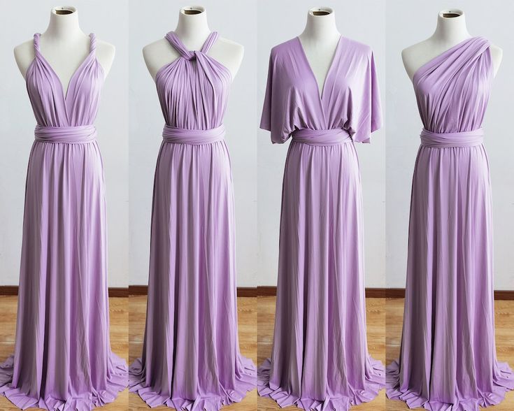 Lilac Bridesmaid Dresses, Purple Bridesmaid Dresses, Long Bridesmaid Dresses For Weddings, Convertible Bridesmaid Dresses, Infinite Dresses For