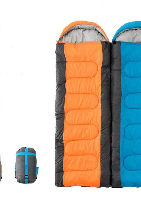 1KG Outdoor Camping Singer Splicing Sleeping Bag for Adult Hilking Spring Summer Holiday Waterproof Envelope Style SB1001