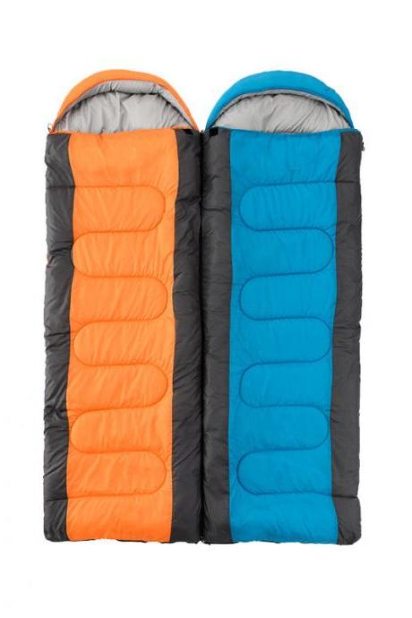  Splicing Double Sleeping Bags for Adult Outdoor Camping Hilking Spring Summer Holiday Waterproof Envelope Style SB1001