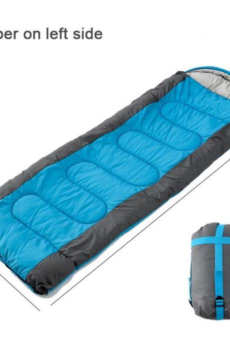 Adult Single Sleeping Bag Outdoor Camping Hilking Ultralight Sleep Gear for Spring Summer Holiday Waterproof Envelope Style SB1001(can be splicing)