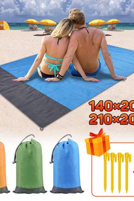 55”*79“ Beach Blanket Sand Free with Bag Lightweight Large Size Camping Ground Picni Mat BEM1001
