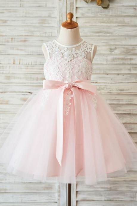 pink flower girl dresses, kids prom dresses, lace flower girl dresses, baby girl dresses, birthday party dresses, pageant little girl dresses