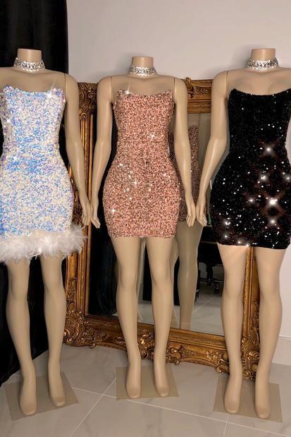 Sparkly Cocktail Dresses, Sexy Party Dresses, Glitter Dresses, Feather Evening Dress, Evening Dresses Short, Vestidos De Noche, Formal Dresses,