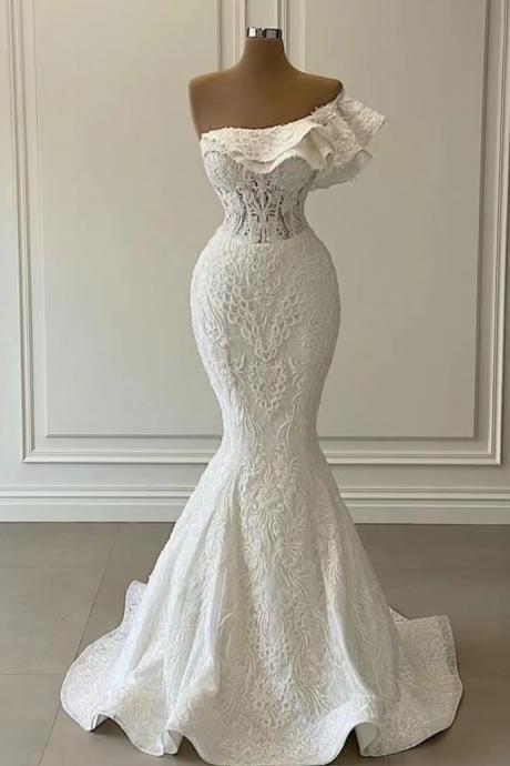 Robe De Mariage, Mermaid Wedding Dresses, White Bridal Dresses