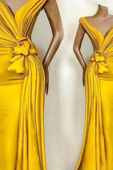 Yellow Evening Dresses, Robe De Soiree Femme, Formal Dresses, Vestidos De Fiesta Longo, Elegant Evening Dresses, Abendkleider, Formal Party