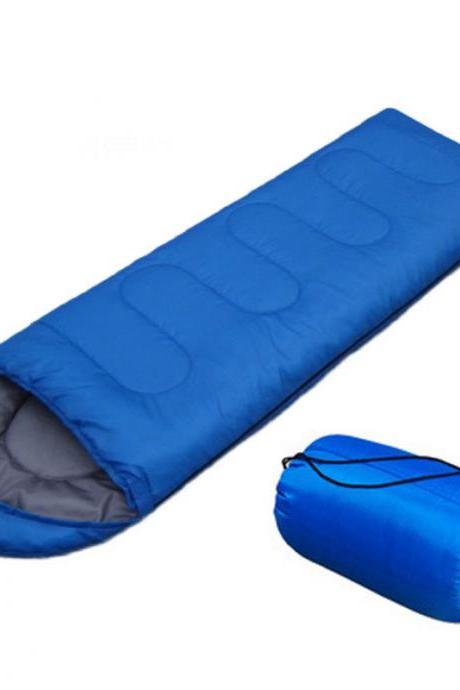 Envelope Waterproof Sleeing Bag Winter 3 Seasons 1.8kg Hollow Cotton Outdoor Camping Bags
