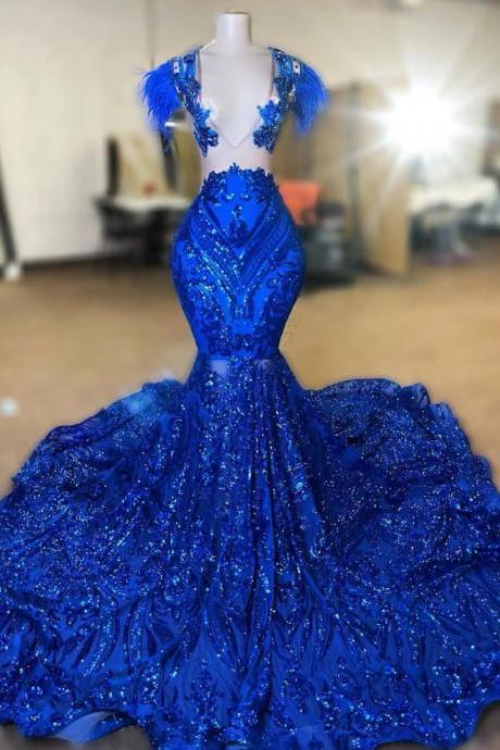 royal blue prom dresses, cap sleeve prom dresses, mermaid prom dresses, robes de soiree femme, elegant prom dresses, sparkly prom dresses, vestidos de fiesta, cheap formal dresses, special occasion dresses, cocktail dresses, evening dresses, formal dresses, prom dresses for black girls