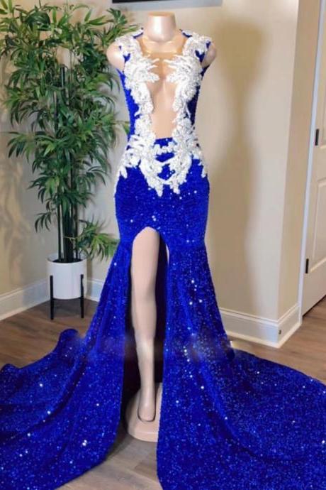 Royal Blue Prom Dresses, Glitter Prom Dresses, Vestidos De Graduacion, Formal Occasion Dresses, Abendkleider, Modest Prom Dresses, Formal