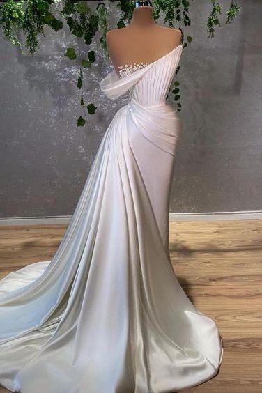 White Bridal Dresses, Wedding Dresses For Bride, Beaded Wedding Dresses, Custom Make Wedding Dresses, Boho Wedding Dresses, Simple Wedding